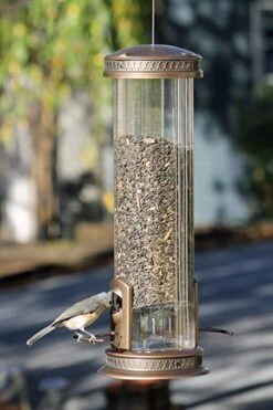 Squirrel-X X3 Squirrel Resistant Tubed Wild Bird Feeder - Blue - 4.2 Lbs Cap