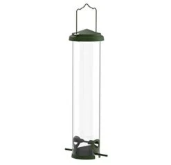 Squirrel-X X7 Squirrel Resistant Tubed Wild Bird Feeder - Green - 4 Lbs Cap