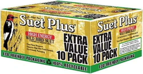 Suet Cakes Plus High Energy Mini-Pallet Wild Bird Food - High Energy - 10 Pack - 88 Count 3 Suet Cakes Plus High Energy Mini-Pallet Wild Bird Food - High Energy - 10 Pack - 88 Count